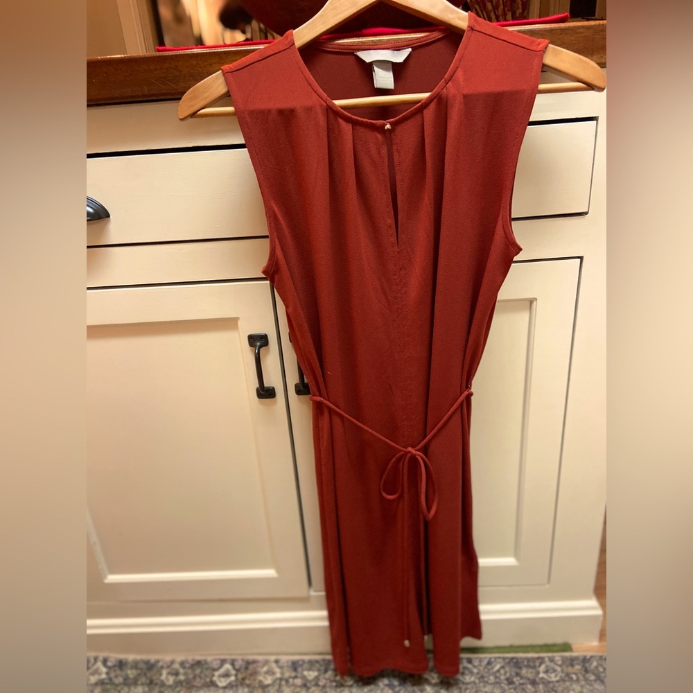 H&M rust colored dress size XS in excellent condition!